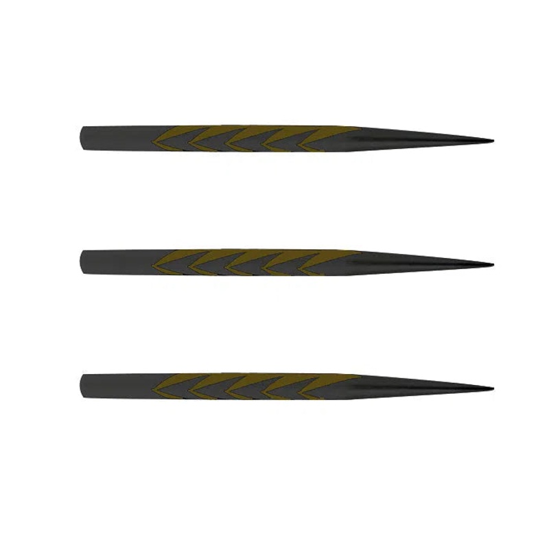 Shot Tribal Weapon Laser Engraved Steel Tip Points Black 32mm