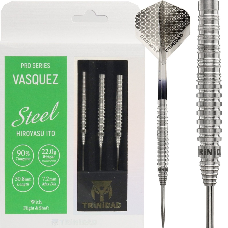 Trinidad Pro Darts – Steel Tip – 90% Tungsten – Vasquez – 22g