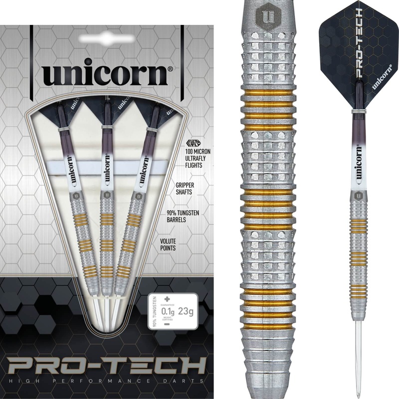 Unicorn – Pro-Tech Style 3 Darts – Steel Tip – 90% Tungsten – 21g 23g 25g 21 grams