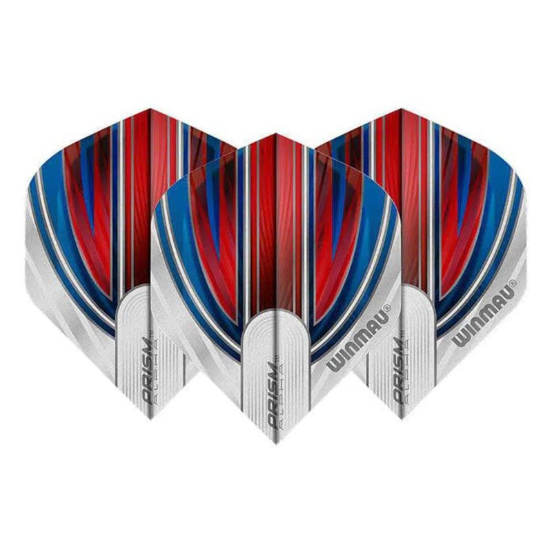 Winmau Prism Alpha Extra Thick Standard Red & White & Blue Flights