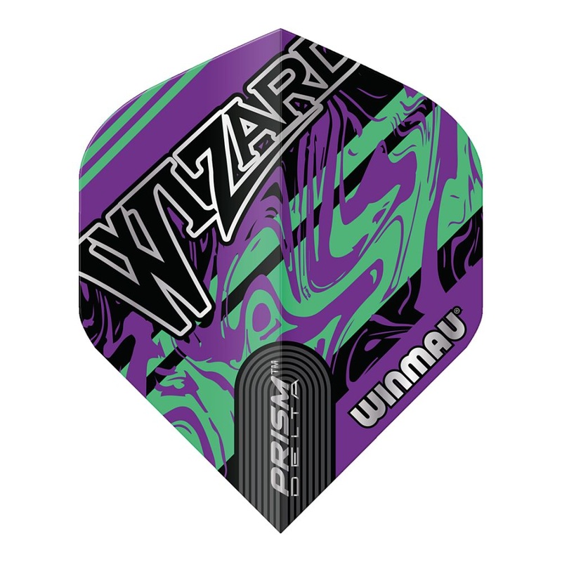 Winmau Prism Delta Wizard Dart Flights Purple No2 Standard