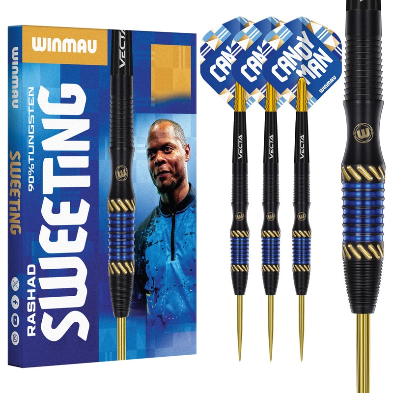 Winmau Rashad Sweeting 90% Tungsten Steel Tip Darts 24 Gram