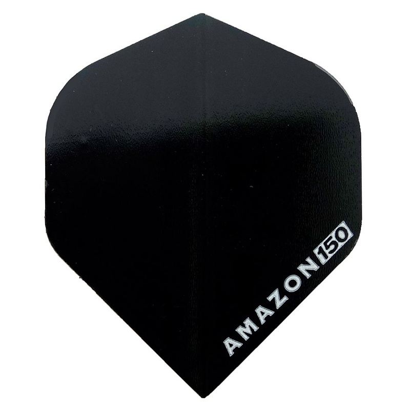 Amazon 150 Standard Dart Flights Black No2 Standard
