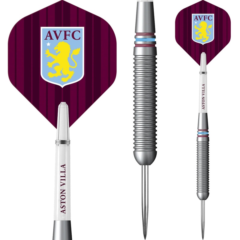 Aston Villa FC Darts – Steel Tip Brass – Official Licensed – AVFC – 22g 22g