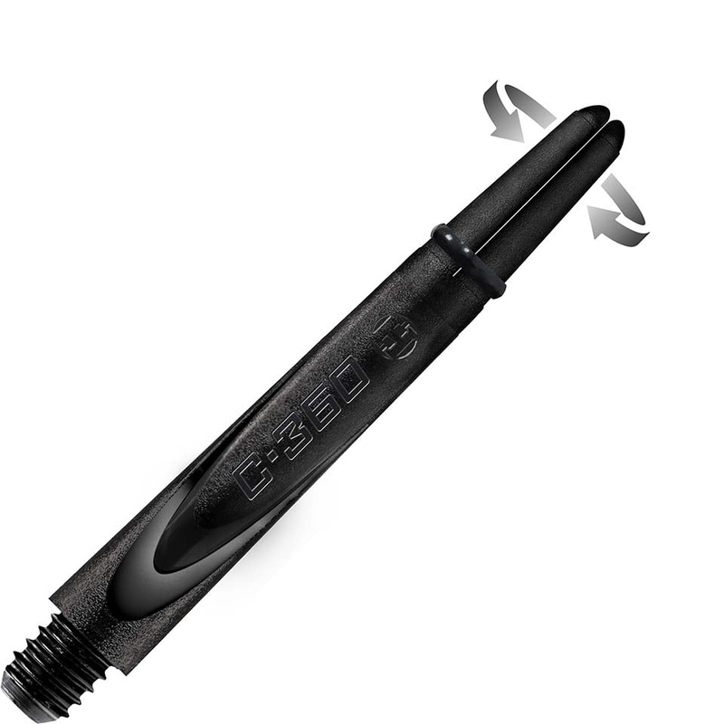 Harrows Carbon 360 Dart Shafts – Midi Black