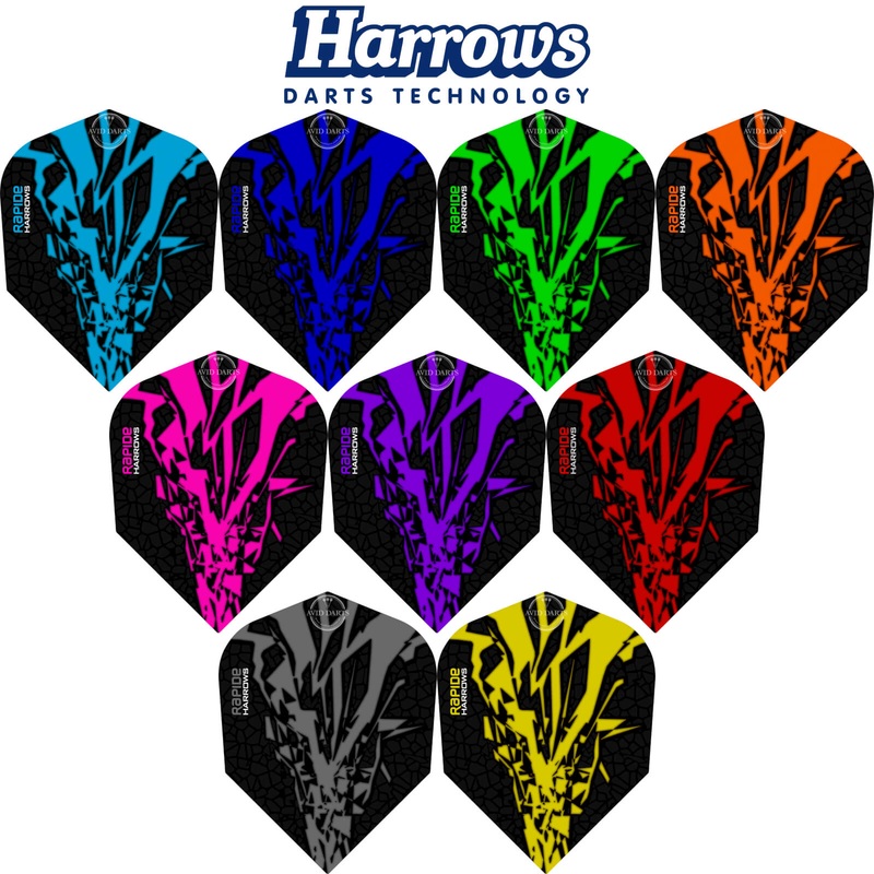 Harrows – Rapide-X – Standard Dart Flights Aqua Blue