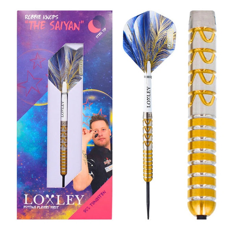 Loxley Robbie Knops ‘The Saiyan’ 90% Tungsten Steel Tip Darts 22 GRAM