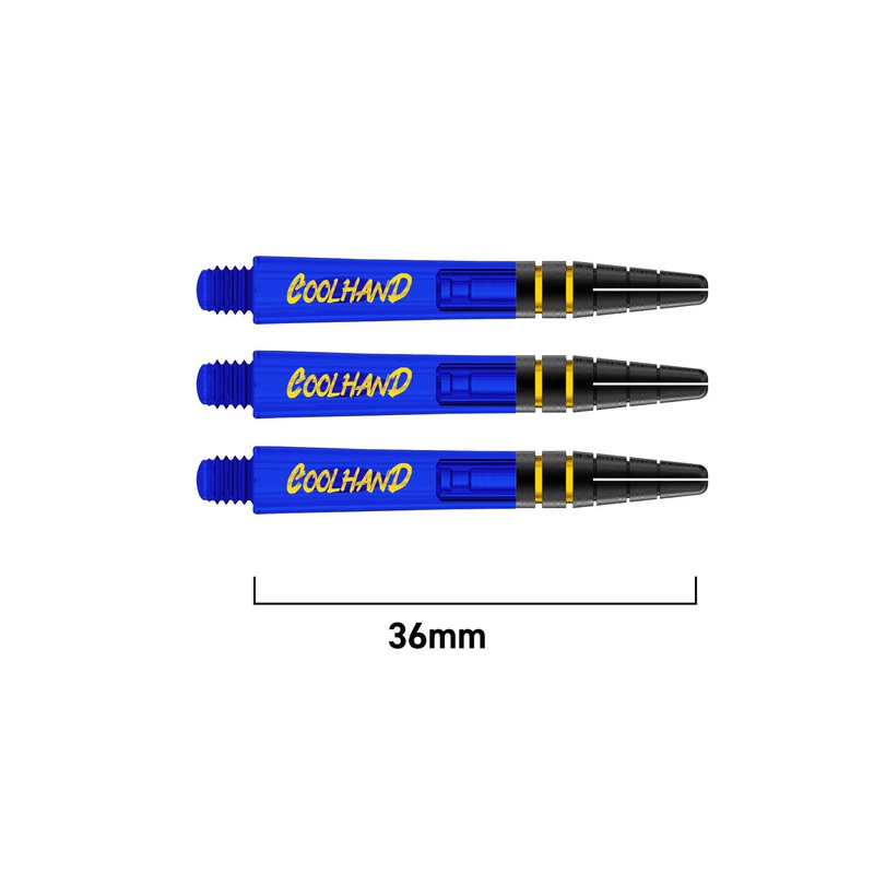 LUKE HUMPHRIES LOGO BLUE NITROTECH SHORT Polycarbonate Short (36mm in length excluding thread) Blue