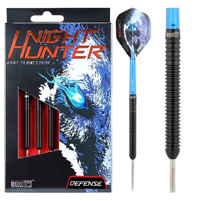 One80 Night Hunter Defense 90% Tungsten Steel Tip Darts 22 GRAM