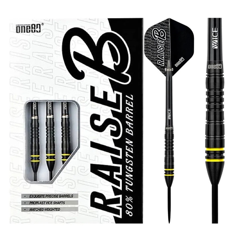One80 Raise B-YL 80% Tungsten Steel Tip Darts 21 GRAM
