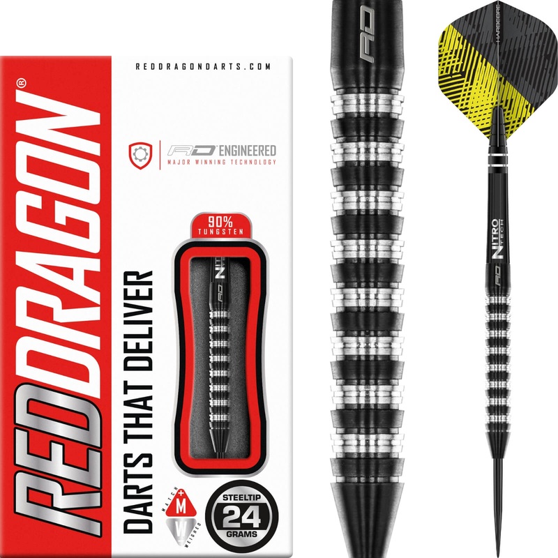 Red Dragon – Razor Edge Elite Darts – Steel Tip – 90% Tungsten – 22g 24g 26g 22 grams