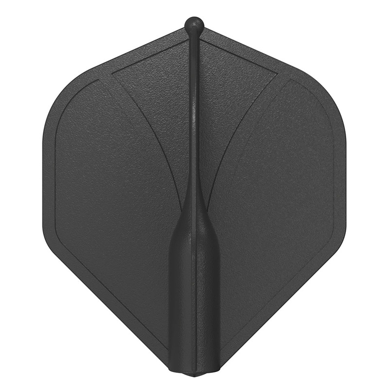 Shot Airfoil Dart Flights – Standard  Black