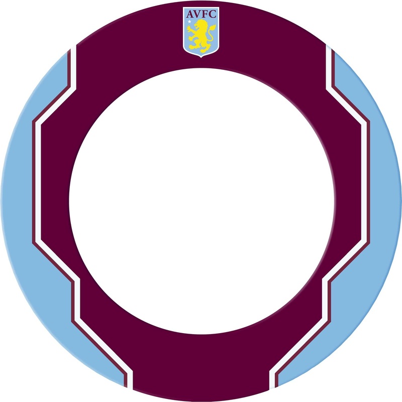 Aston Villa FC Dartboard Surround – Official Licensed – AVFC – S4 – Geo Design