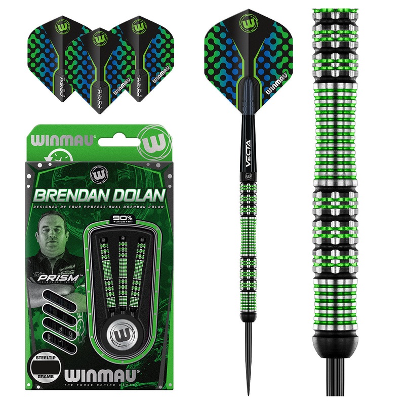 Brendan Dolan 90% Tungsten Steel Tip Darts by Winmau 21 Gram
