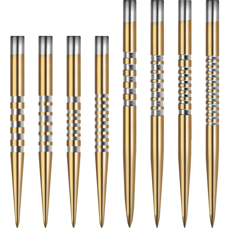 CD – Gold Original Grip Dart Points – 32mm 36mm 32mm – 5 Ring