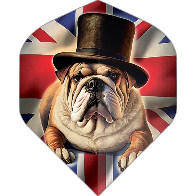 *Designa Dart Flights – Motley Collection – 100 Micron – No2 – Std – Bulldog