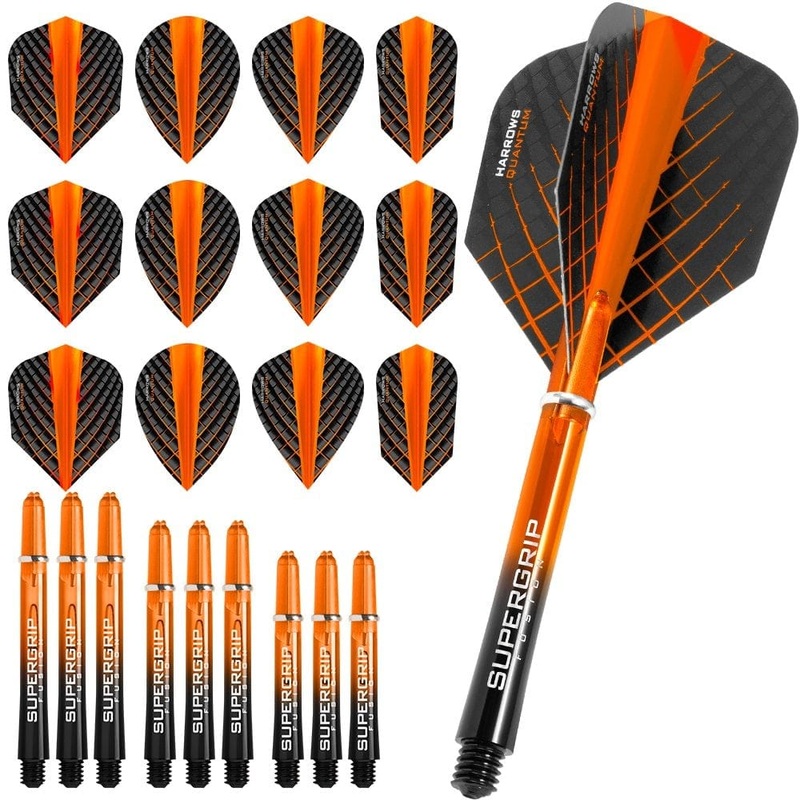 Harrows Quantum Fusion – Flight & Shaft Combo Kit – Mixed – Orange