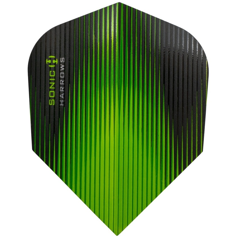 Harrows Sonic Standard Green Dart Flights Green