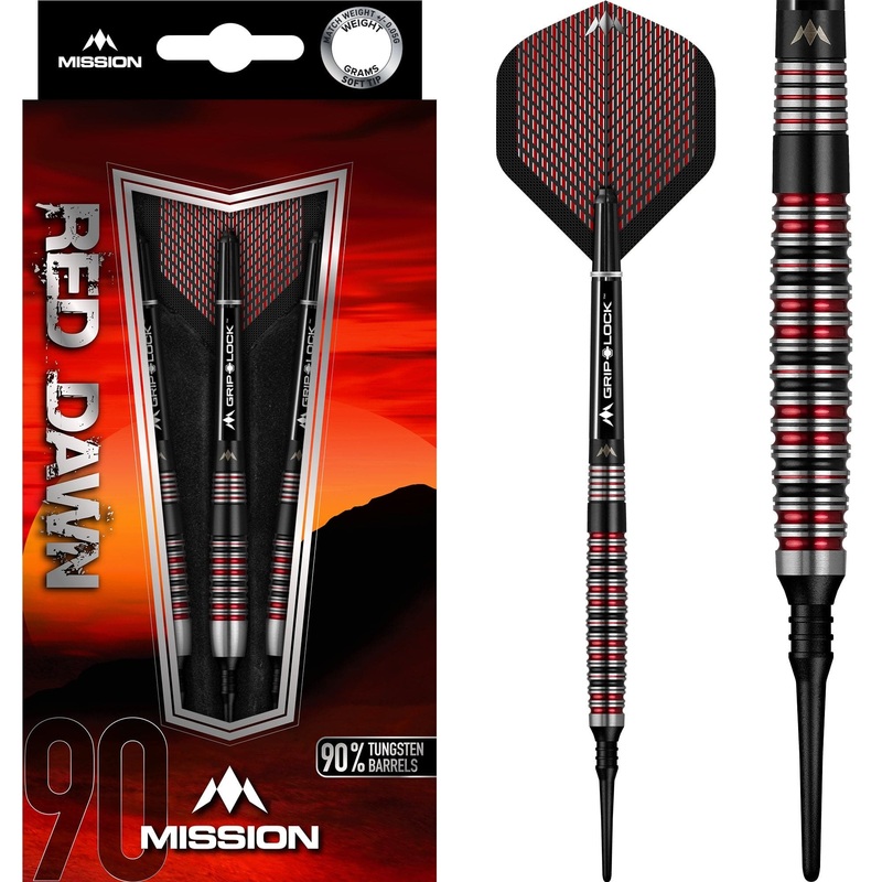 *Mission Red Dawn Darts – Soft Tip – M3 – Curved 20g