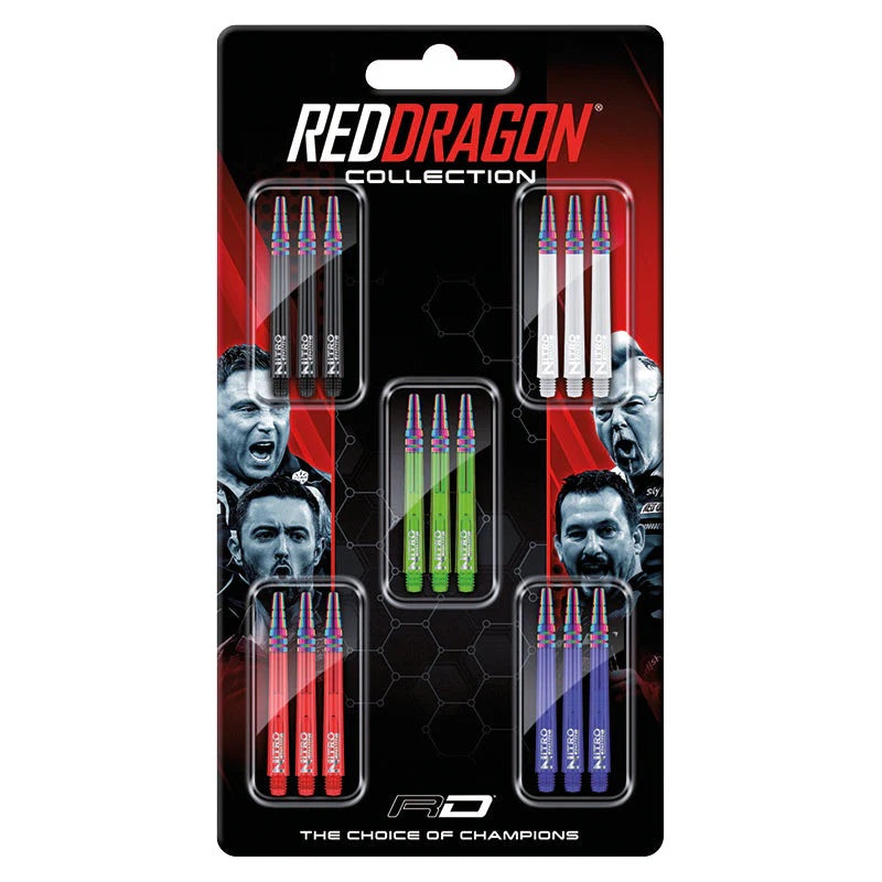 Red Dragon Nitro Ionic Shaft Collection Card Polycarbonate Medium (42mm in length excluding thread) Variety