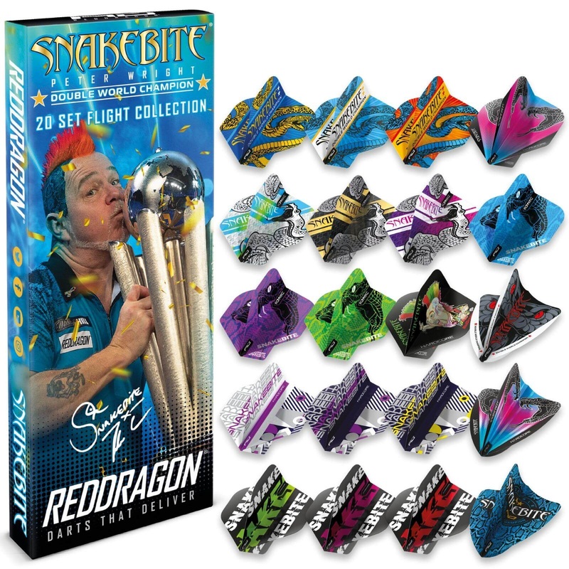 Red Dragon – Peter Wright Double World Champion Flight Collection – 20 Sets