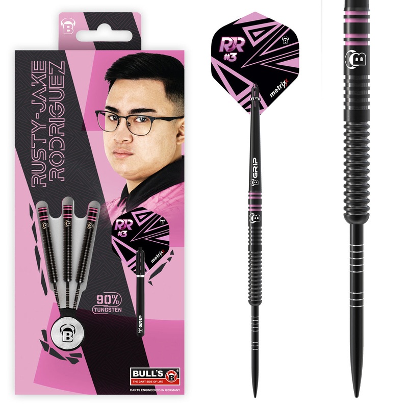 Rusty-Jake Rodriguez 90% Tungsten Steel Tip Darts by Bulls 21 Gram