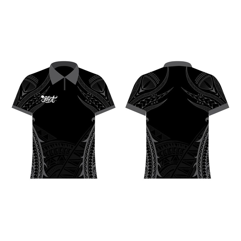 Shot Tribal Dart Shirt Black Medium