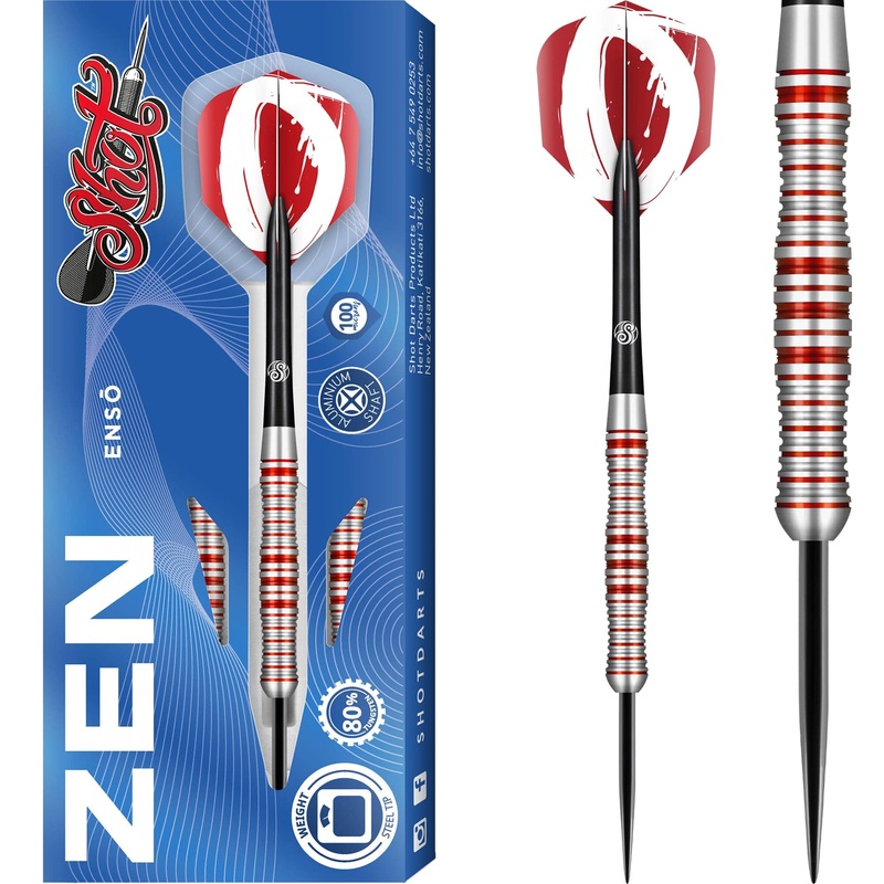 Shot Zen Series Darts – Steel Tip Tungsten – Enso 23g