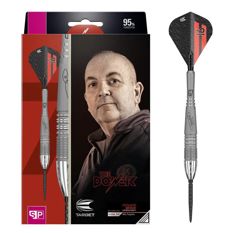 Target Darts Phil Taylor Power 9Five Gen 7 95% Tungsten Steel Tip Darts 22 GRAM