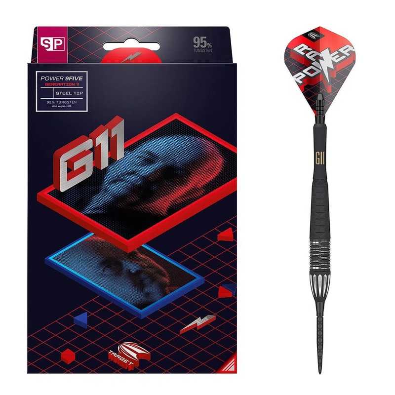Target Darts Phil Taylor Raw Power 9Five Gen 11 SP 95% Tungsten Steel Tip Darts 22 GRAM