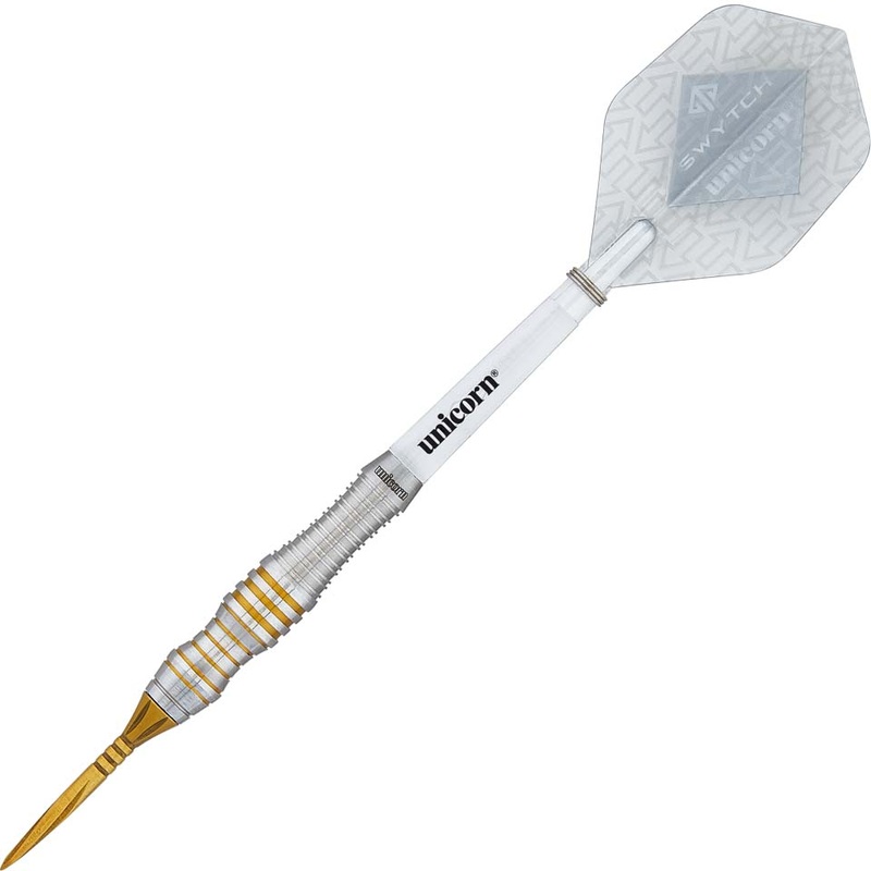 Unicorn Swytch Steel Tip Darts – 22gm Gold