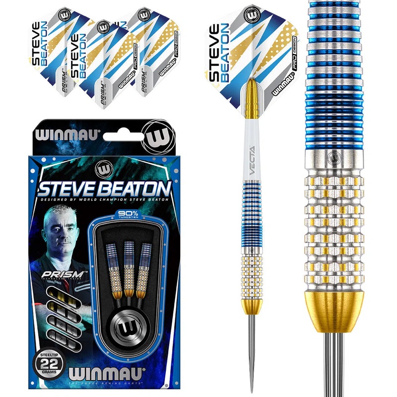 Winmau Steve Beaton Legacy Edition 90% Tungsten Steel Tip Darts 22 GRAM