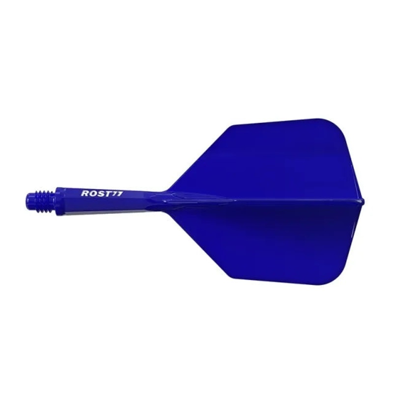 CUESOUL ROST 77 Integrated Dart Shaft & Flight – Big Wing Shape – Long – Blue Blue Long (33mm in length excluding thread) Big Wing