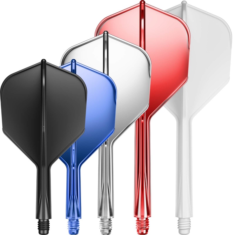 GOAT – A1R – Standard Dart Flights – Integrated Flight & Shaft System Short (19mm) Black