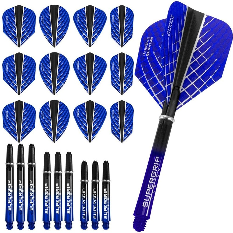 Harrows Quantum Fusion X – Flight & Shaft Combo Kit – Mixed – Blue