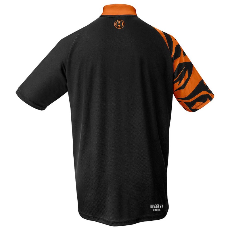 Harrows Rapide Black and Orange Dart Shirt S