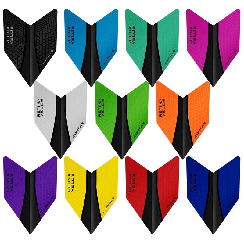 *Harrows Retina-X Dart Flights – Velos Aqua Blue