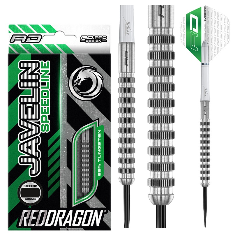 Javelin Speedline 85% Tungsten Steel Tip Darts by Red Dragon 24 Gram