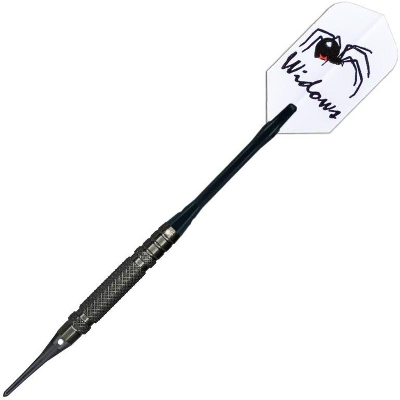 Laserdarts Black Widow Knurled Soft Tip Darts – 20gm