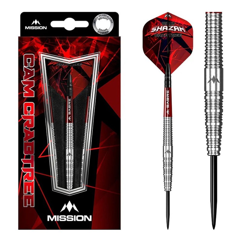 Mission Cam Crabtree 95% Steel Tip Darts 21 grams