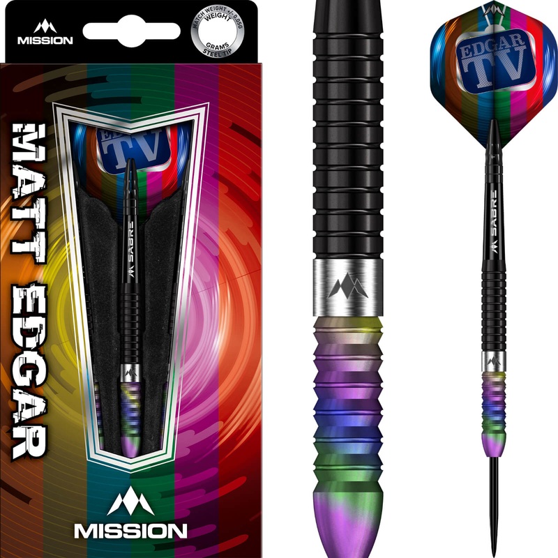 Mission – Matthew Edgar Darts – Steel Tip – 90% Tungsten – 21g 23g 25g 21 grams