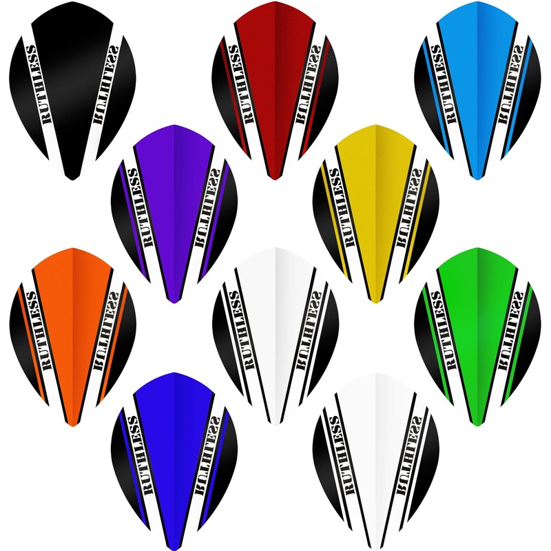 *Ruthless – V100 Pro – Dart Flights – 100 Micron – Pear Red