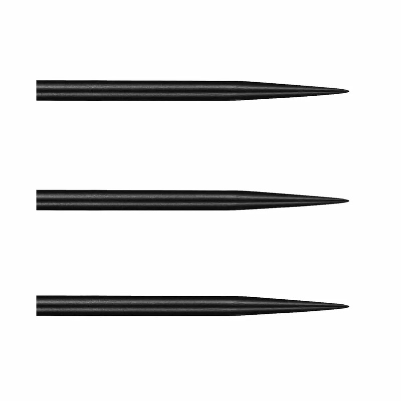 Shot Black Steel Tip Dart Points 38mm