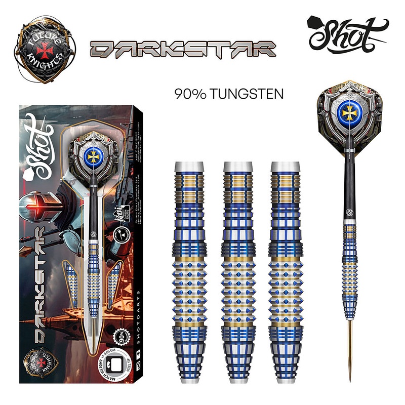 Shot Future Knights Darkstar Steel Tip Darts 23 grams