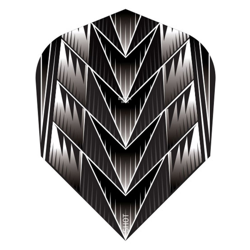 Shot – Tribal Weapon Flights Black No6 Shape