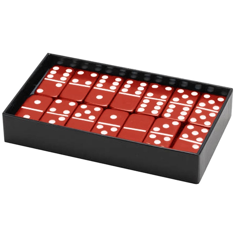 Standard Double Six Dominoes – Red