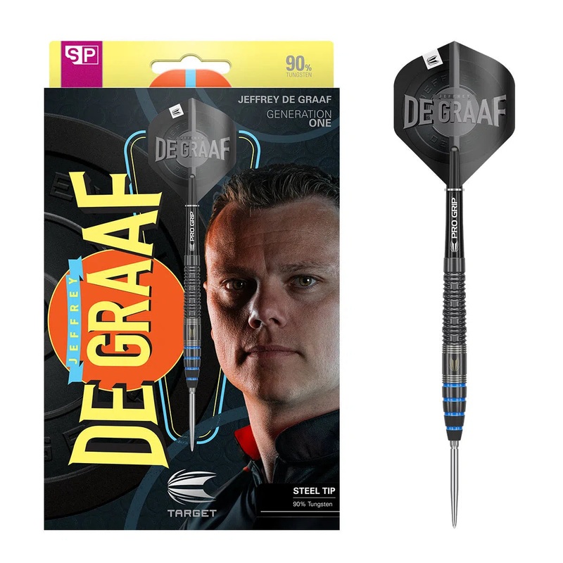 Target Darts Jeffrey De Graaf SP 90% Tungsten Steel Tip Darts 23 GRAM