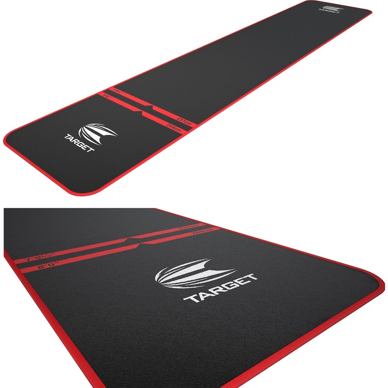 Target World Champion Lightweight Odourless Dart Mat – Red Trim
