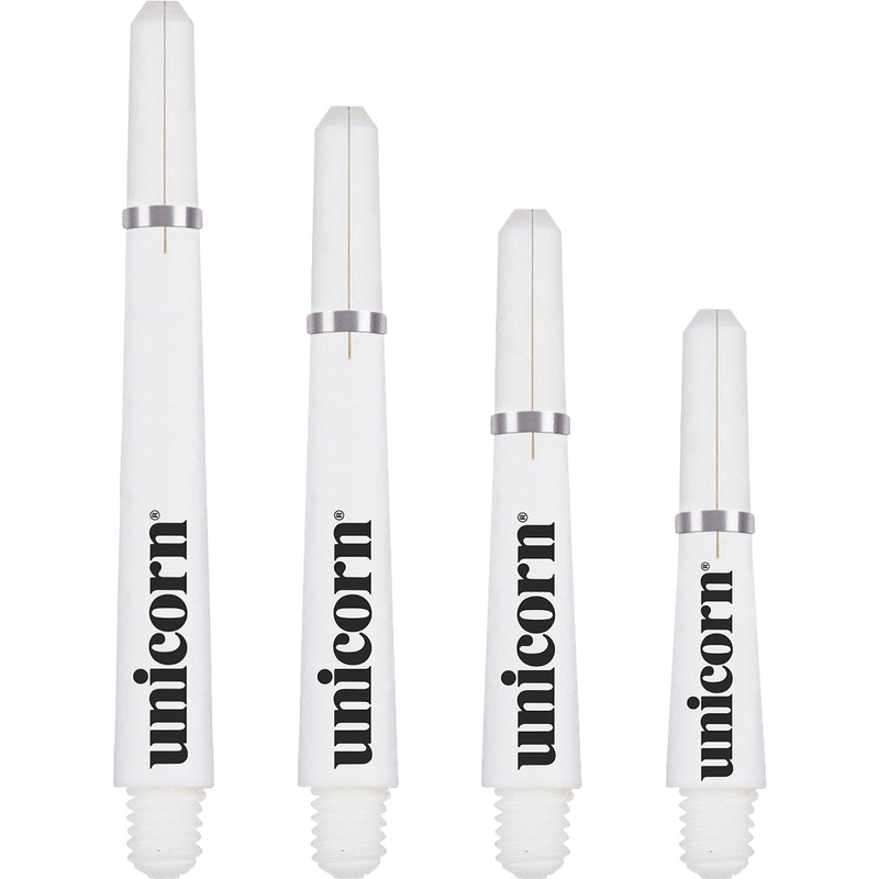 Unicorn Gripper 4 Dart Shafts – White Long