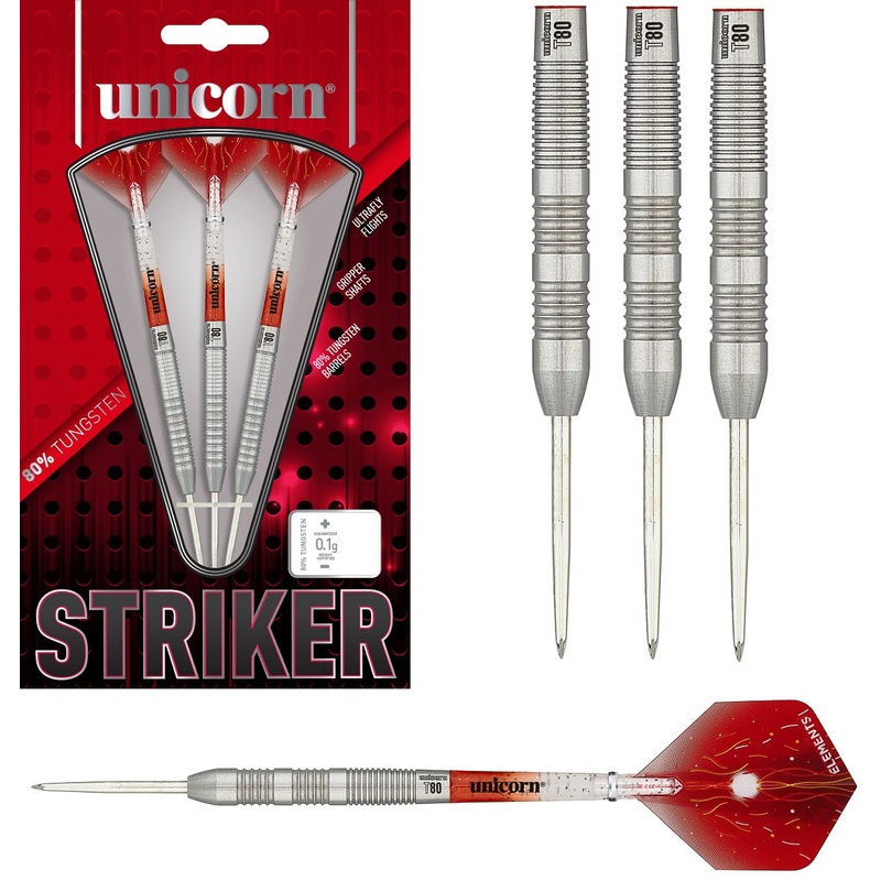 Unicorn Striker Type 3 80% Tungsten Steel Tip Darts 22 Gram